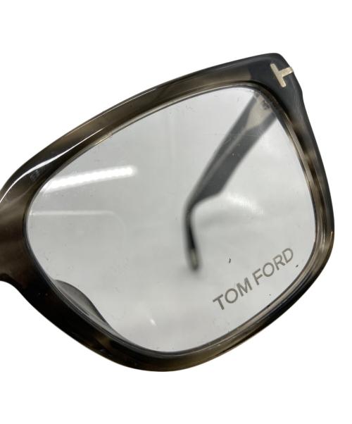 TOM FORD（トムフォード）TOM FORD (トムフォード) 伊達眼鏡 グレー×ブラック サイズ:56□19の古着・服飾アイテム