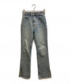 CLANEクラネ）の古着「SLIT HEM DENIM PANTS」｜インディゴ