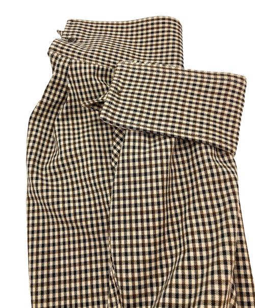 CLANE（クラネ）CLANE (クラネ) POWER SHOULDER CHECK SHIRT ONEPIECE ベージュ サイズ:1の古着・服飾アイテム