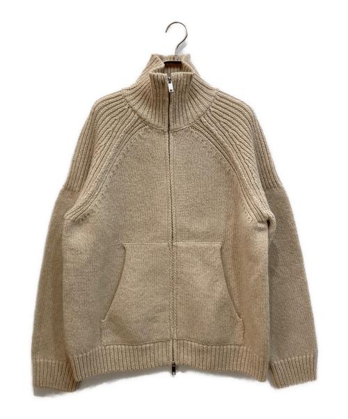 CLANE（クラネ）CLANE (クラネ) POCKET ZIP KNIT TOPS アイボリー サイズ:1の古着・服飾アイテム