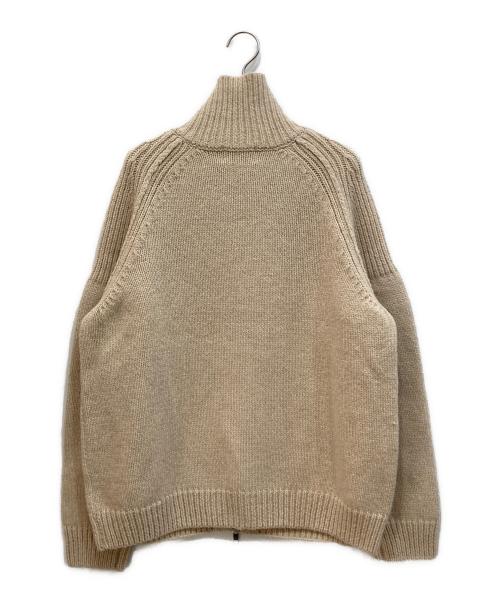 CLANE（クラネ）CLANE (クラネ) POCKET ZIP KNIT TOPS アイボリー サイズ:1の古着・服飾アイテム
