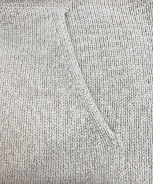 CLANE（クラネ）CLANE (クラネ) POCKET ZIP KNIT TOPS アイボリー サイズ:1の古着・服飾アイテム