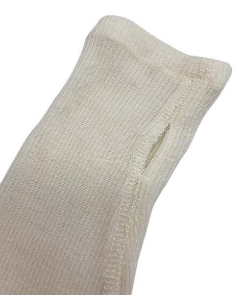 CLANE（クラネ）CLANE (クラネ) WOOL RIB HOODED TIGHT TOPS アイボリー サイズ:1の古着・服飾アイテム