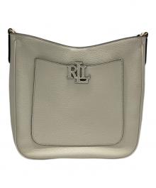 LAUREN RALPH LAUREN（ローレンラルフローレン）の古着「ペブルド レザー ラージ Cameryn クロスボディ」｜アイボリー