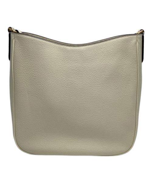 LAUREN RALPH LAUREN（ローレンラルフローレン）LAUREN RALPH LAUREN (ローレンラルフローレン) ペブルド レザー ラージ Cameryn クロスボディ アイボリーの古着・服飾アイテム