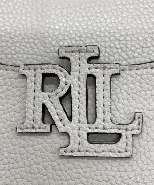 LAUREN RALPH LAUREN（ローレンラルフローレン）LAUREN RALPH LAUREN (ローレンラルフローレン) ペブルド レザー ラージ Cameryn クロスボディ アイボリーの古着・服飾アイテム