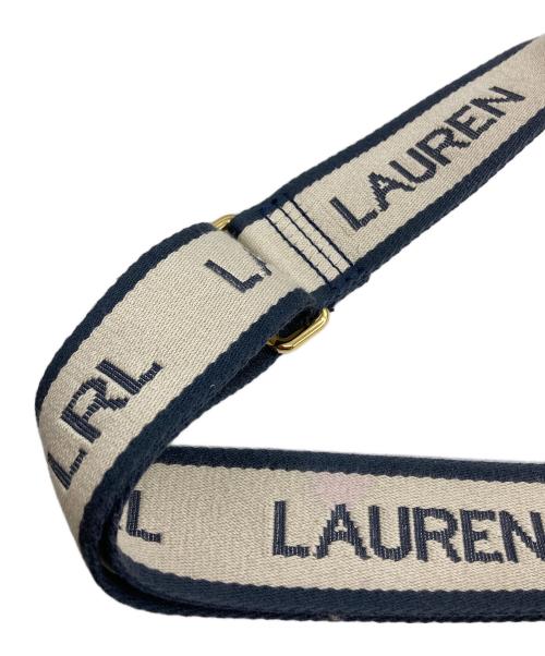 LAUREN RALPH LAUREN（ローレンラルフローレン）LAUREN RALPH LAUREN (ローレンラルフローレン) ペブルド レザー ラージ Cameryn クロスボディ アイボリーの古着・服飾アイテム