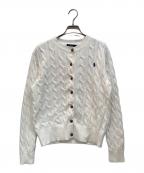 POLO RALPH LAURENポロ・ラルフローレン）の古着「コットン ケーブル カーディガン」｜ホワイト