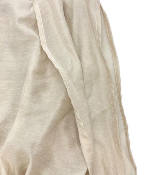 PLAIN PEOPLE（プレインピープル）PLAIN PEOPLE (プレインピープル) シアーキュプラジップブルゾン ベージュ サイズ:9の古着・服飾アイテム