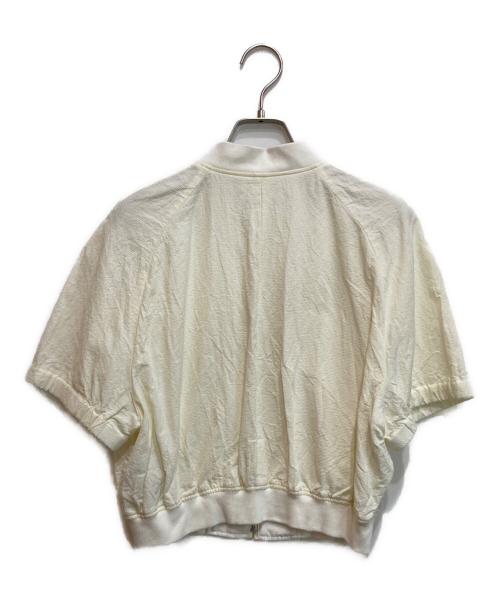 PLAIN PEOPLE（プレインピープル）PLAIN PEOPLE (プレインピープル) コットン混コンパクトブルゾン アイボリー サイズ:9の古着・服飾アイテム