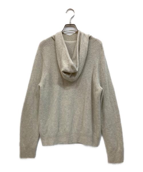 evam eva（エヴァムエヴァ）evam eva (エヴァムエヴァ) カシミヤシームレスパーカー アイボリー サイズ:-の古着・服飾アイテム