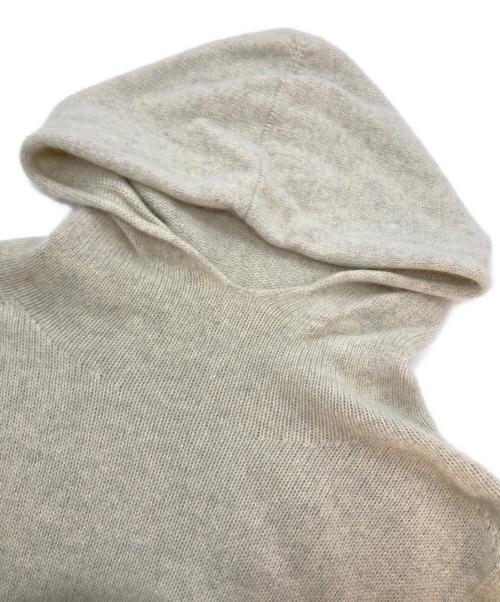 evam eva（エヴァムエヴァ）evam eva (エヴァムエヴァ) カシミヤシームレスパーカー アイボリー サイズ:-の古着・服飾アイテム