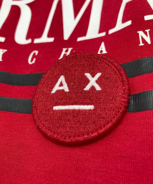 ARMANI EXCHANGE（アルマーニ エクスチェンジ）ARMANI EXCHANGE (アルマーニ エクスチェンジ) クルーネックスウェット レッド サイズ:Sの古着・服飾アイテム