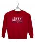 ARMANI EXCHANGE（アルマーニ エクスチェンジ）の古着「クルーネックスウェット」｜レッド