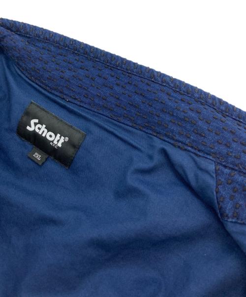 Schott（ショット）Schott (ショット) SASHIKO CHINA JACKET インディゴ サイズ:2XLの古着・服飾アイテム