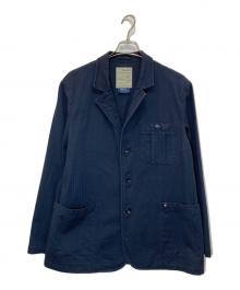 AVIREX（アヴィレックス）の古着「JAPAN MADE HERRINGBONE WORK JACKET」｜ネイビー
