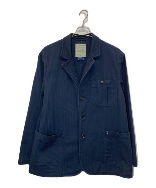 AVIREX（アヴィレックス）AVIREX (アヴィレックス) JAPAN MADE HERRINGBONE WORK JACKET ネイビー サイズ:XLの古着・服飾アイテム