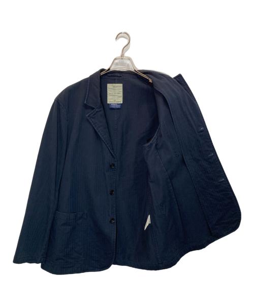 AVIREX（アヴィレックス）AVIREX (アヴィレックス) JAPAN MADE HERRINGBONE WORK JACKET ネイビー サイズ:XLの古着・服飾アイテム