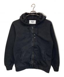 AVIREX（アヴィレックス）の古着「CROSSOVER CUSTOM ZIP PARKA」｜ブラック