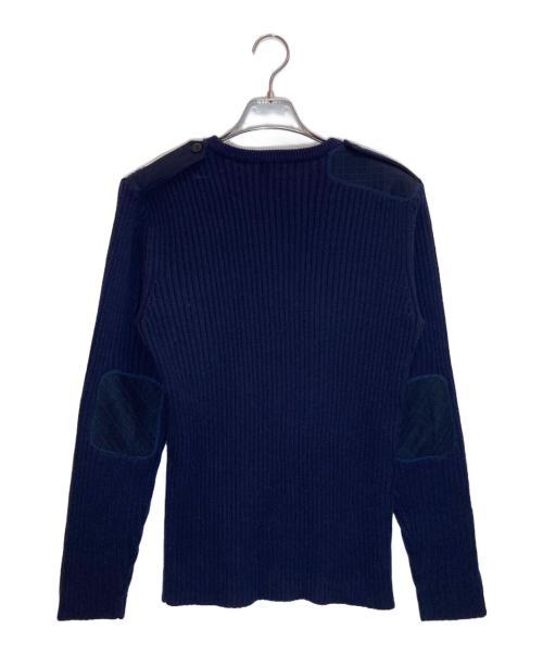 BURBERRY BLACK LABEL（バーバリーブラックレーベル）BURBERRY BLACK LABEL (バーバリーブラックレーベル) エルボーパッチニット ネイビー サイズ:SIZE 3の古着・服飾アイテム