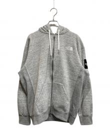 THE NORTH FACE（ザ ノース フェイス）の古着「Square Logo FullZip」｜グレー