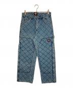 Dickies×SUPREMEディッキーズ×シュプリーム）の古着「キルト ダブルニー ペインター デニム パンツ」｜ブルー