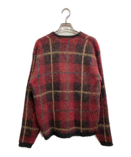 REVERE（リヴィア）REVERE (リヴィア) ヴィンテージVネックニット ブラック×レッド サイズ:Ⅿの古着・服飾アイテム