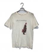 FRUIT OF THE LOOMフルーツオブザルーム）の古着「ボロTシャツ」｜ベージュ