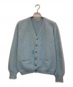 ashmead-）の古着「ヴィンテージボロモヘアブレンドカーディガン」｜ブルー