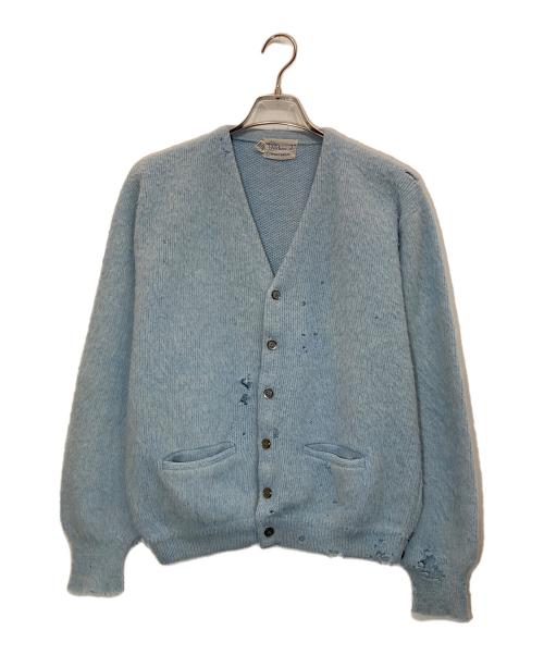 ashmead（-）ashmead (-) ヴィンテージボロモヘアブレンドカーディガン ブルー サイズ:Lの古着・服飾アイテム