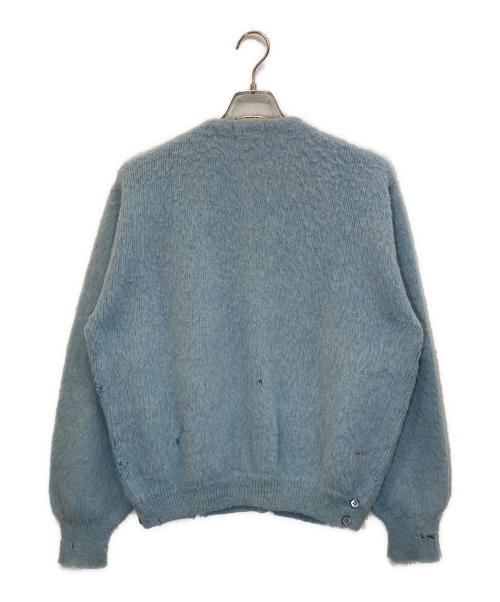 ashmead（-）ashmead (-) ヴィンテージボロモヘアブレンドカーディガン ブルー サイズ:Lの古着・服飾アイテム