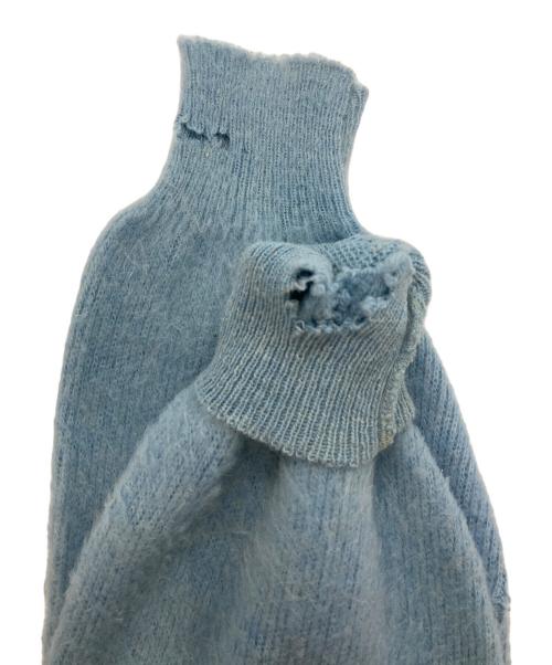 ashmead（-）ashmead (-) ヴィンテージボロモヘアブレンドカーディガン ブルー サイズ:Lの古着・服飾アイテム