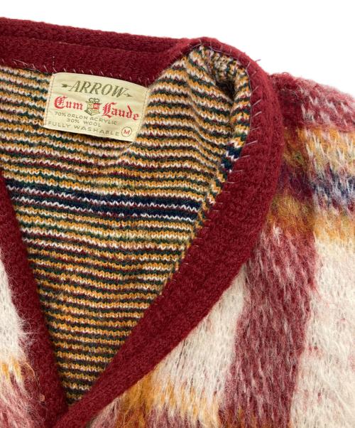 ARROW（アロー）ARROW (アロー) ヴィンテージカーディガン マルチカラー サイズ:Mの古着・服飾アイテム