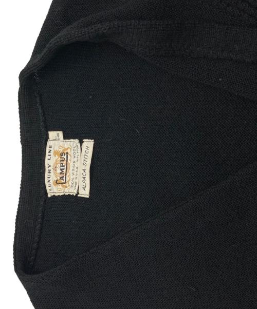 CAMPUS（キャンパス）CAMPUS (キャンパス) ヴィンテージカーディガン ブラック サイズ:Lの古着・服飾アイテム