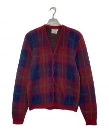 CAMPUS（キャンパス）の古着「ヴィンテージモヘアブレンドカーディガン」｜レッド×ネイビー