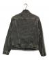 LEVI'S (リーバイス) 先染めブラックデニムジャケット グレー サイズ:38：21000円