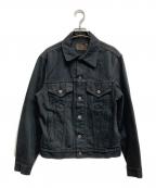 LEVI'Sリーバイス）の古着「後染めブラックデニムジャケット」｜ブラック