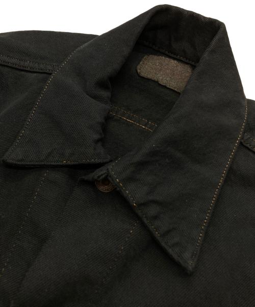 LEVI'S（リーバイス）LEVI'S (リーバイス) 後染めブラックデニムジャケット ブラック サイズ:-の古着・服飾アイテム