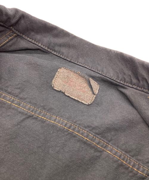 LEVI'S（リーバイス）LEVI'S (リーバイス) 後染めブラックデニムジャケット ブラック サイズ:-の古着・服飾アイテム
