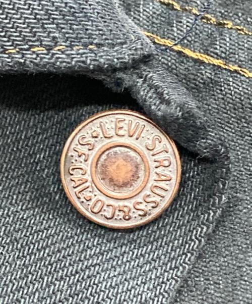 LEVI'S（リーバイス）LEVI'S (リーバイス) 後染めブラックデニムジャケット ブラック サイズ:-の古着・服飾アイテム