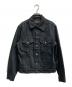 LEVI'S（リーバイス）の古着「後染めブラックデニムジャケット」｜ブラック