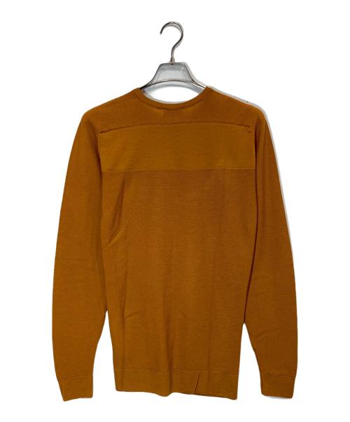 JOHN SMEDLEY（ジョンスメドレー）JOHN SMEDLEY (ジョンスメドレー) クルーネックウールニット ブラウン サイズ:Mの古着・服飾アイテム