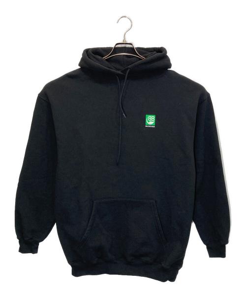 BALENCIAGA（バレンシアガ）BALENCIAGA (バレンシアガ) リーフロゴパーカー ブラック サイズ:XSの古着・服飾アイテム