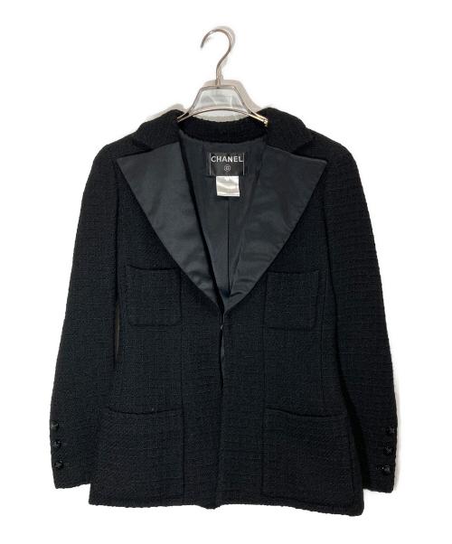 CHANEL（シャネル）CHANEL (シャネル) ツイードジャケット ブラック サイズ:40の古着・服飾アイテム