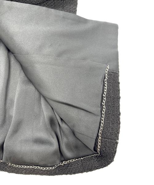 CHANEL（シャネル）CHANEL (シャネル) ツイードジャケット ブラック サイズ:40の古着・服飾アイテム