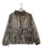 stussyステューシー）の古着「Tree Bark Mesh Poncho」｜グリーン
