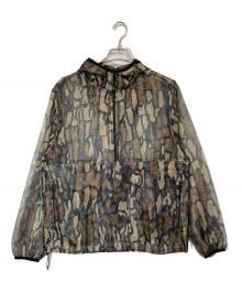 stussy（ステューシー）の古着「Tree Bark Mesh Poncho」｜グリーン
