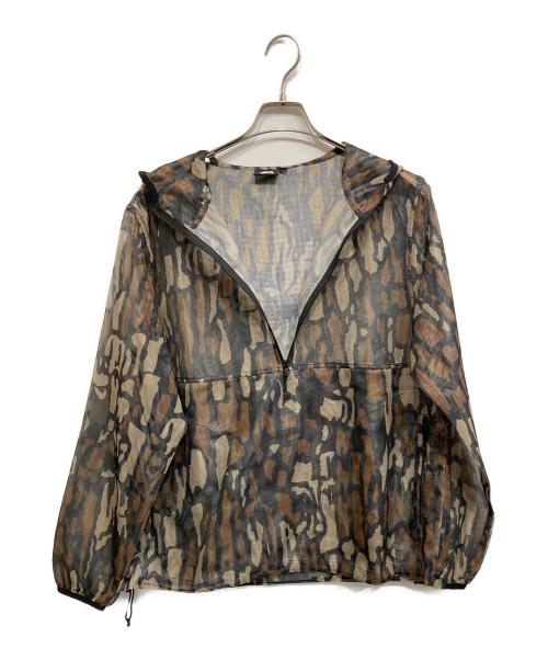 stussy（ステューシー）stussy (ステューシー) Tree Bark Mesh Poncho グリーン サイズ:Sの古着・服飾アイテム