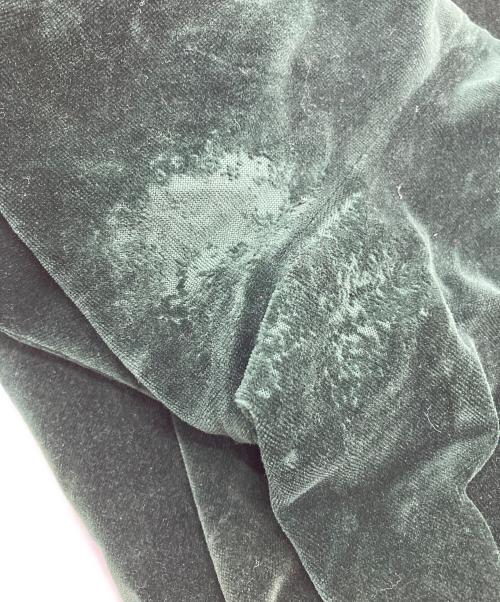 KOLOR（カラー）KOLOR (カラー) ベルベットジップヘムスラックスパンツ グリーン サイズ:SIZE 4の古着・服飾アイテム