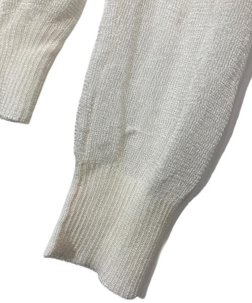 Salvatore Ferragamo（サルヴァトーレ フェラガモ）Salvatore Ferragamo (サルヴァトーレ フェラガモ) シースルーニット ホワイト サイズ:Sの古着・服飾アイテム